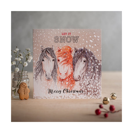 Carte de Noël à bord ponté