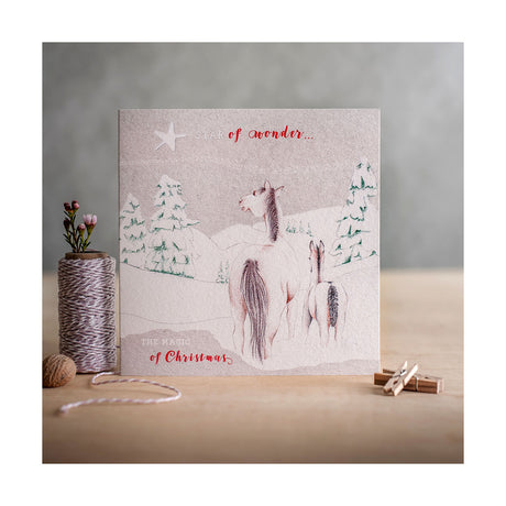 Carte de Noël à bord ponté