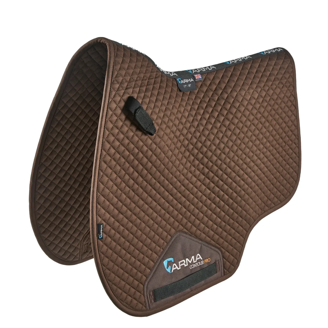 Shires ARMA Euro Cut Saddlecloth #colour_brown