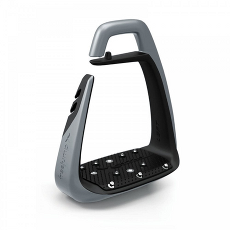 Freejump Soft'Up Classic Pearl Stirrups #colour_silver-black
