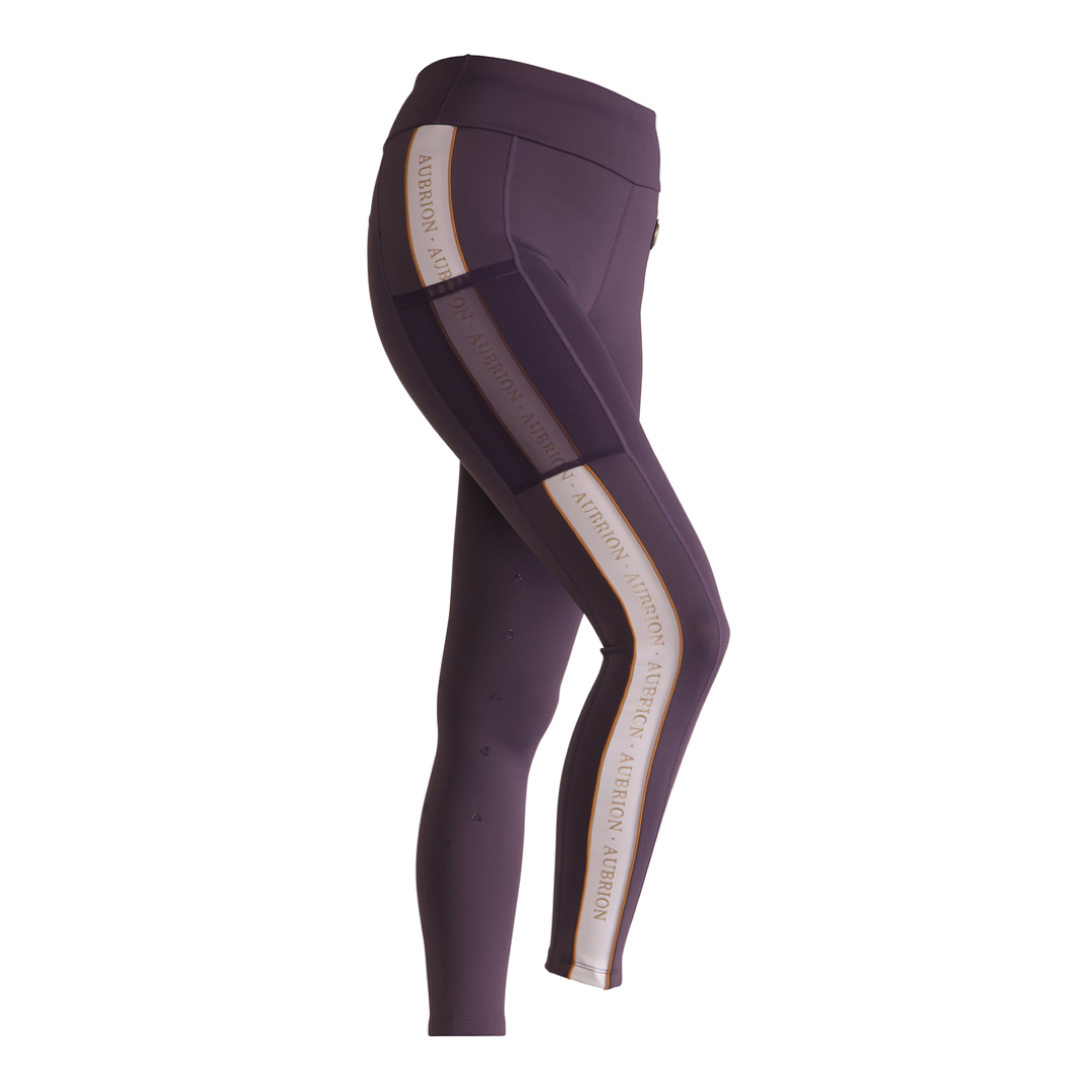 Shires Aubrion Ladies Team Shield Riding Tights #colour_grey