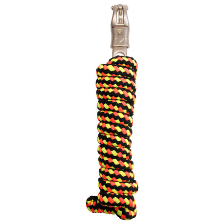 Imperial Riding Lead Rope With Panic Hook #colour_black-diva-pink