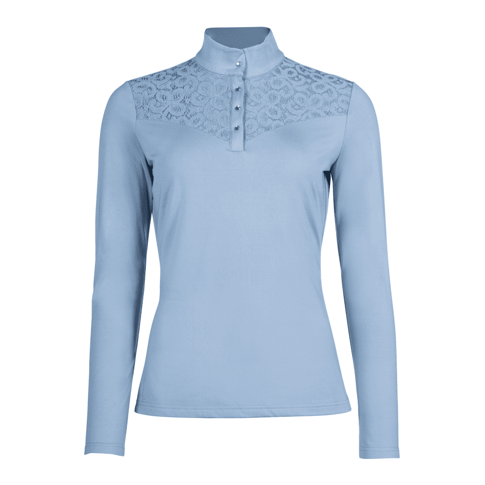 HKM Berry Lace Functional Shirt #colour_grey-blue