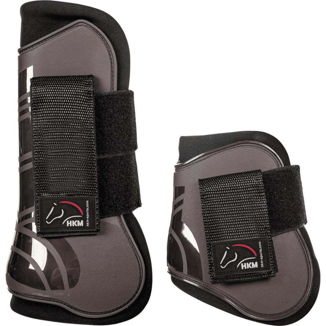 HKM Genua Protection And Fetlock Boots #colour_deep-brown-black