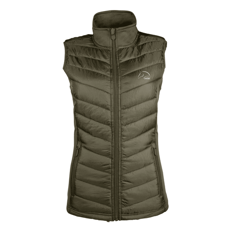 HKM Basel Style Jersey/Nylon Vest #colour_olive-green