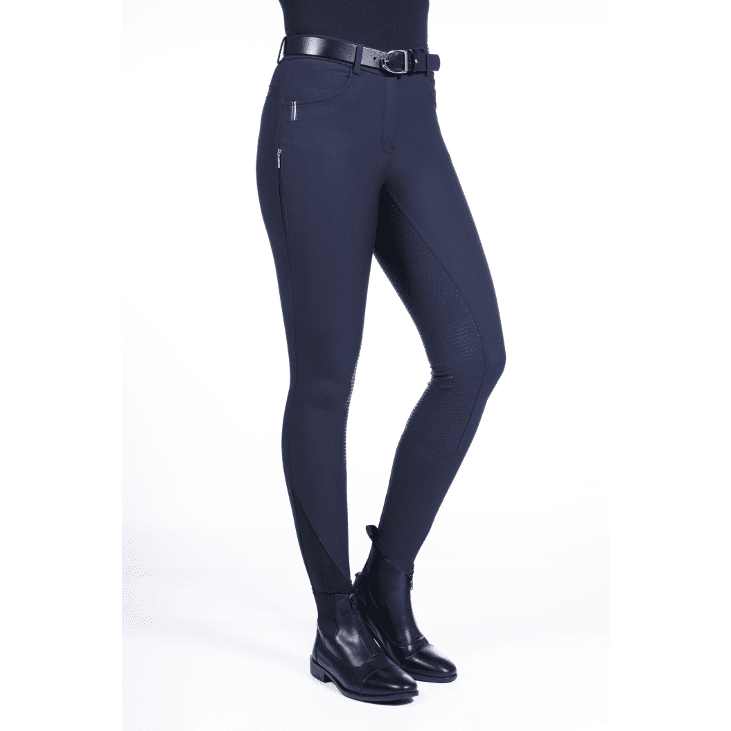 HKM Equine Sports Style s. Full Seat Riding Breeches #colour_deep-blue
