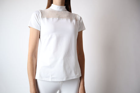 Montar Yasmin Knitted Lace Polo #colour_white