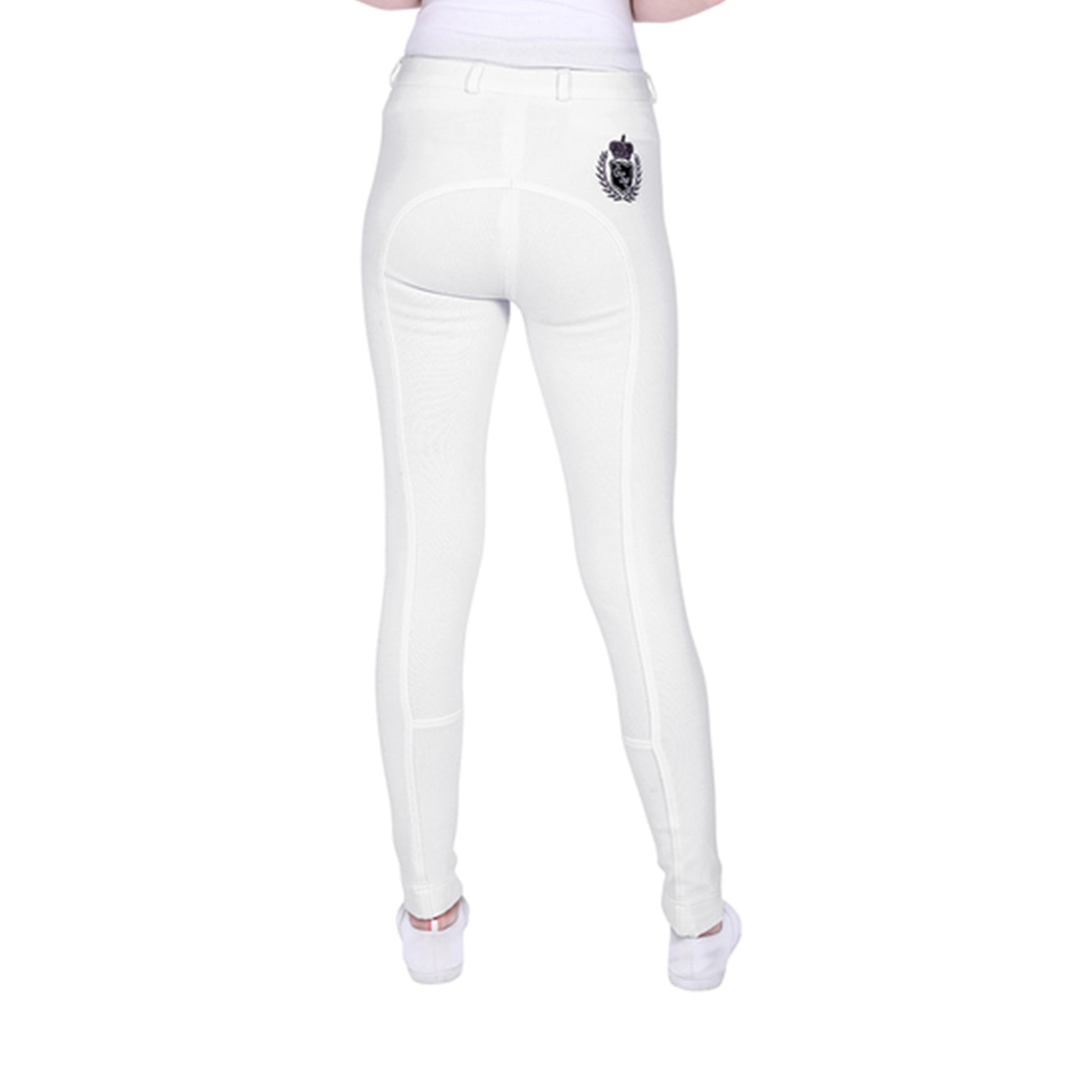GS Equestrian Ellia Jodhpurs à fond intégral en silicone pour enfants