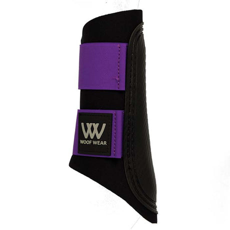 Woof Wear Club Brushing Boot #colour_black-ultra-violet