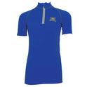 Woof Wear Young Rider Short Sleeve Riding Shirt #colour_electric-blue