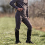 EQUIDRY Children's Water Repellent Leggings #colour_grey-lilac