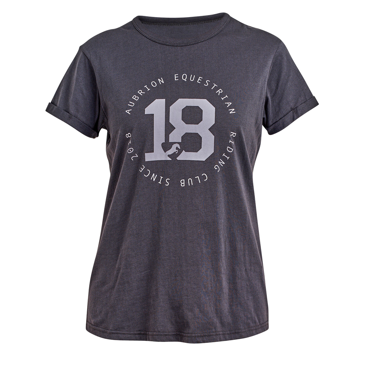 Shires Aubrion Ladies Repose T-Shirt #colour_charcoal