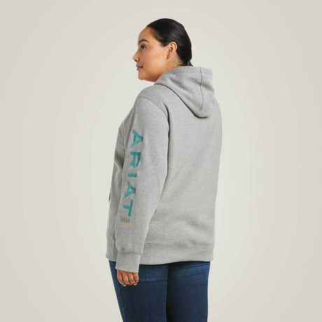 Ariat Women's Rebar Workman Graphic Hoodie - Heather Grey
