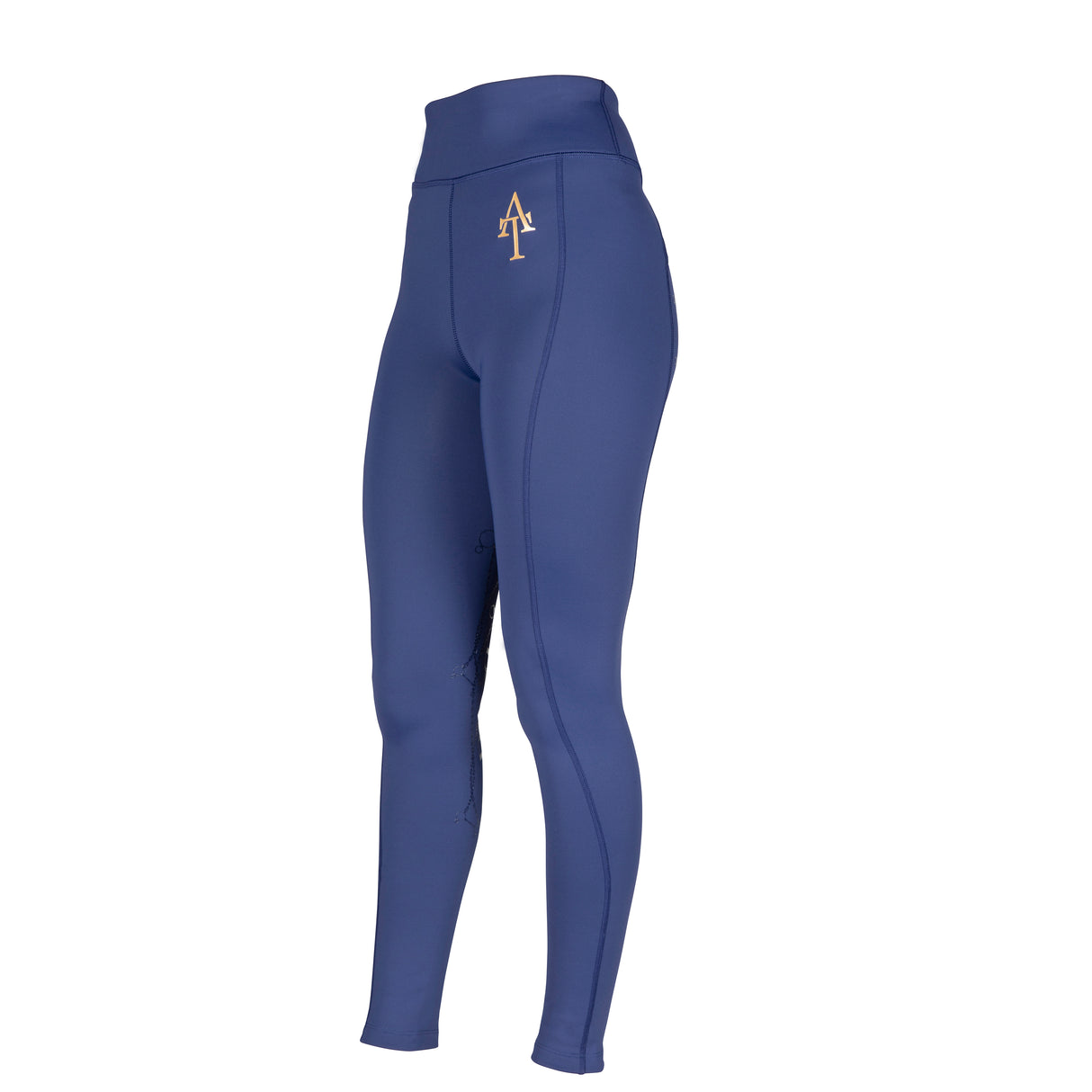 Shires Aubrion Team Maids Winter Riding Tights #colour_navy