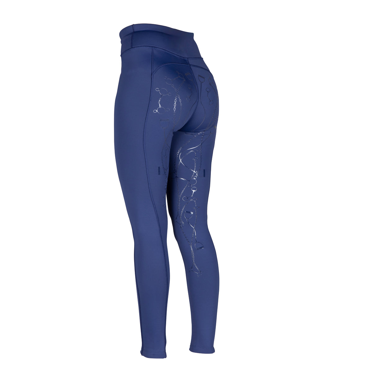 Shires Aubrion Team Maids Winter Riding Tights #colour_navy