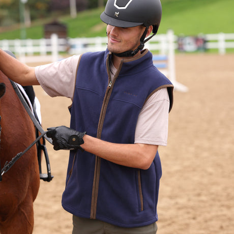 Shires Aubrion Core Men's Fleece Gilet #colour_navy