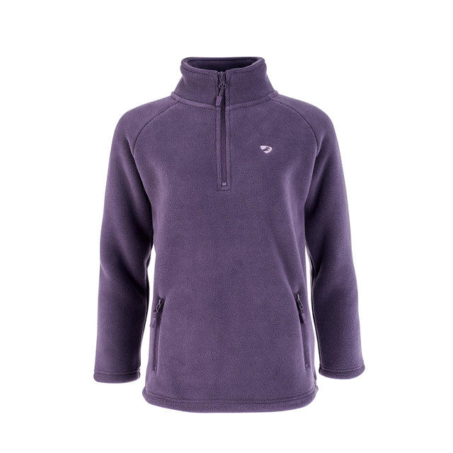 Shires Aubrion Young Rider Restore Half Zip Fleece #colour_purple