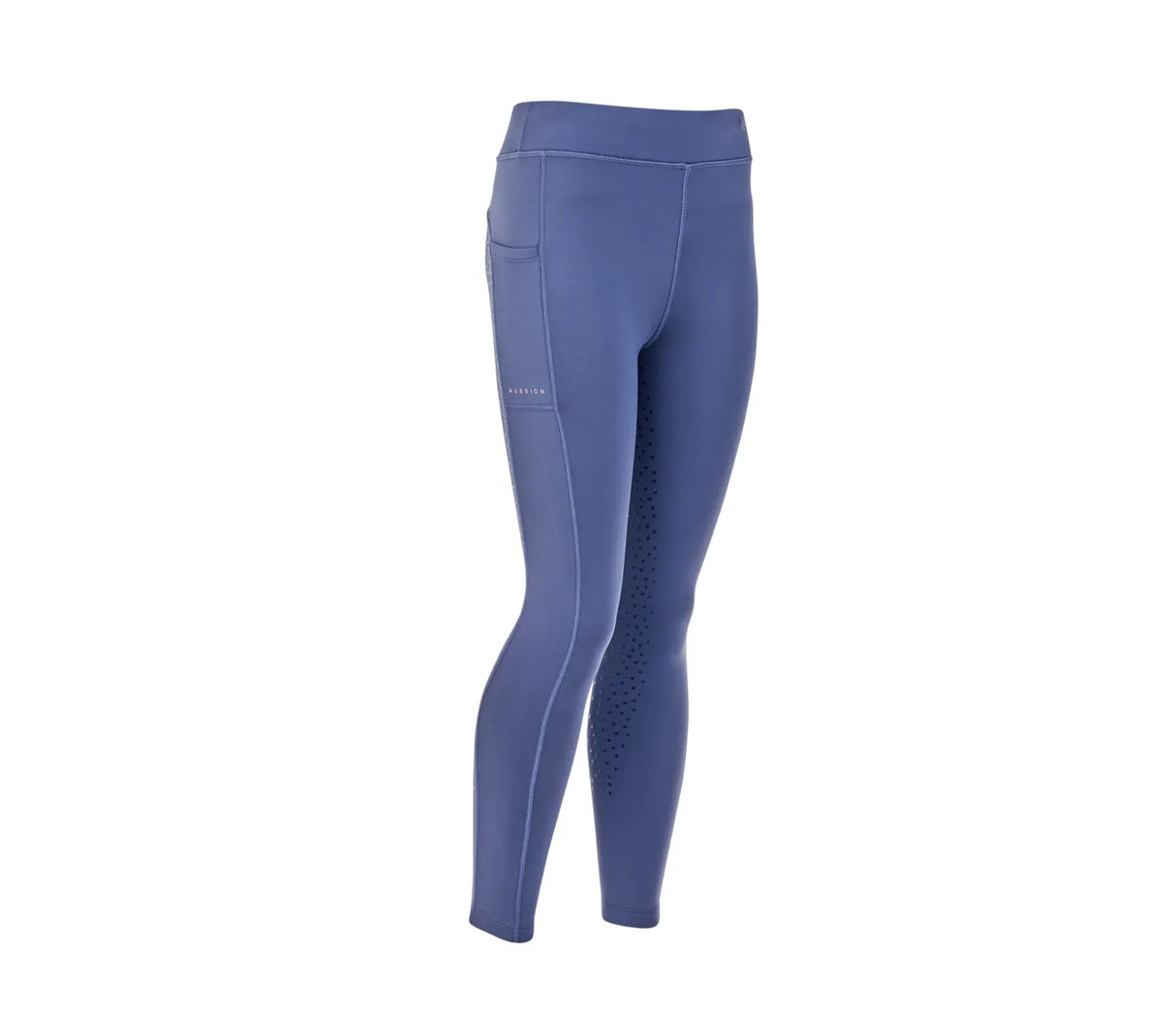 Shires Aubrion Shield Young Rider Riding Tights #colour_blue