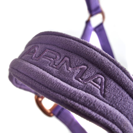 Shires ARMA Comfy Fleece Headcollar & Rope #colour_lavender