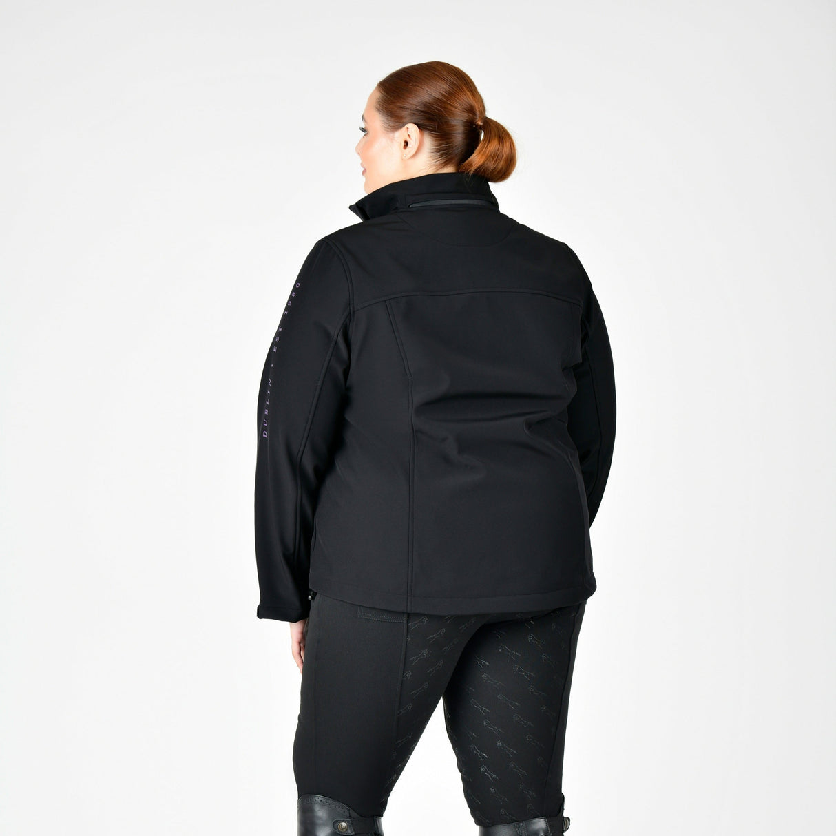 Dublin Ladies Curve Scarlett Soft Shell Bonded Jacket #colour_black