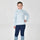 Dublin Children's Breathable Long Sleeve Riding Top #colour_sky-blue