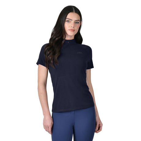 Weatherbeeta Ladies Bamboo Short Sleeve Performance Base Layer #colour_navy