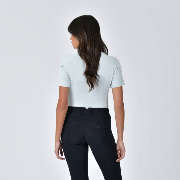 Weatherbeeta Ladies 37.5 Lightweight Performance Short Sleeve Top #colour_soft-sage-marle