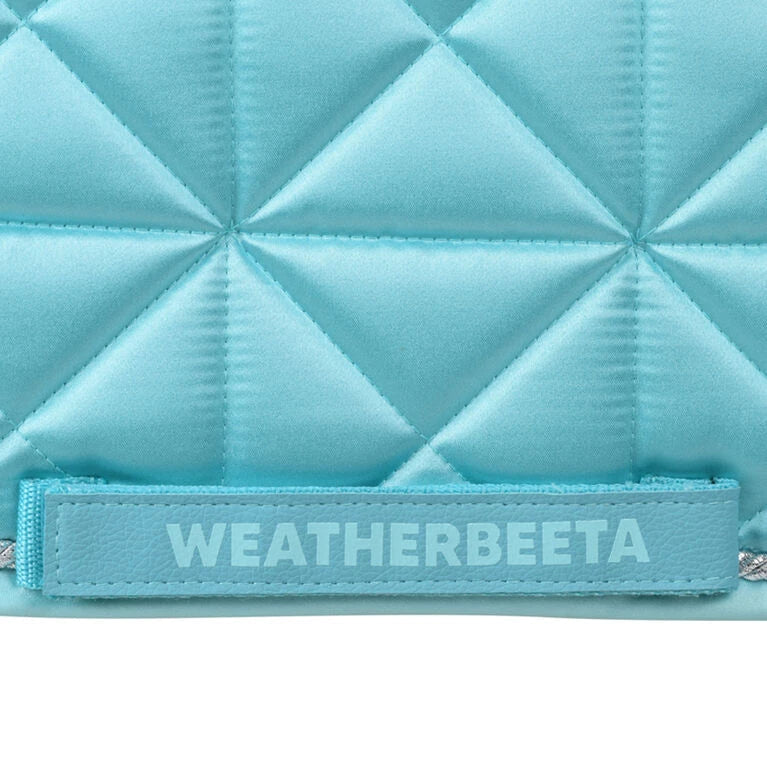 Weatherbeeta Satin Luxe Air-Tec Dressage Saddle Pad #colour_aqua