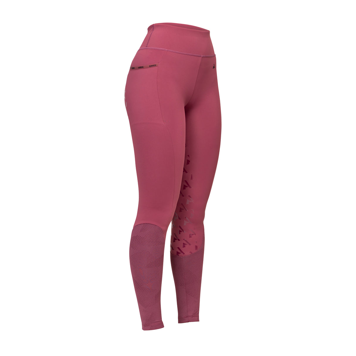 Shires Aubrion Ladies React Rythm Riding Tights #colour_mauve