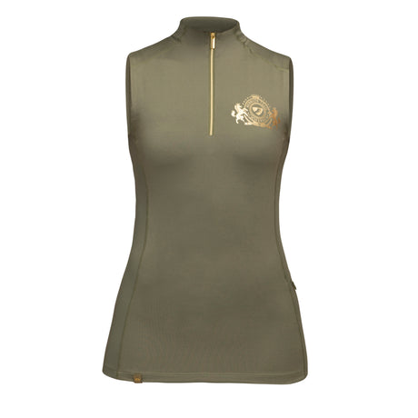 Shires Aubrion Ladies Team Sleeveless Base Layer #colour_moss