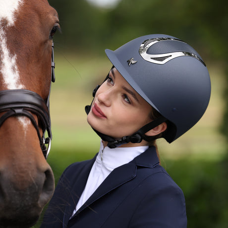 Shires Karben Sonic LSH Riding Hat #colour_blue