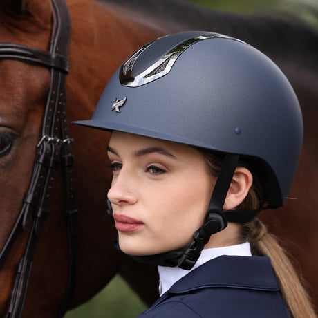 Shires Karben Sonic LSH Riding Hat #colour_blue