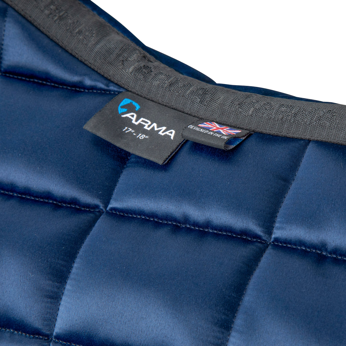 Shires ARMA Eltar Satin Jump Saddlecloth #colour_navy