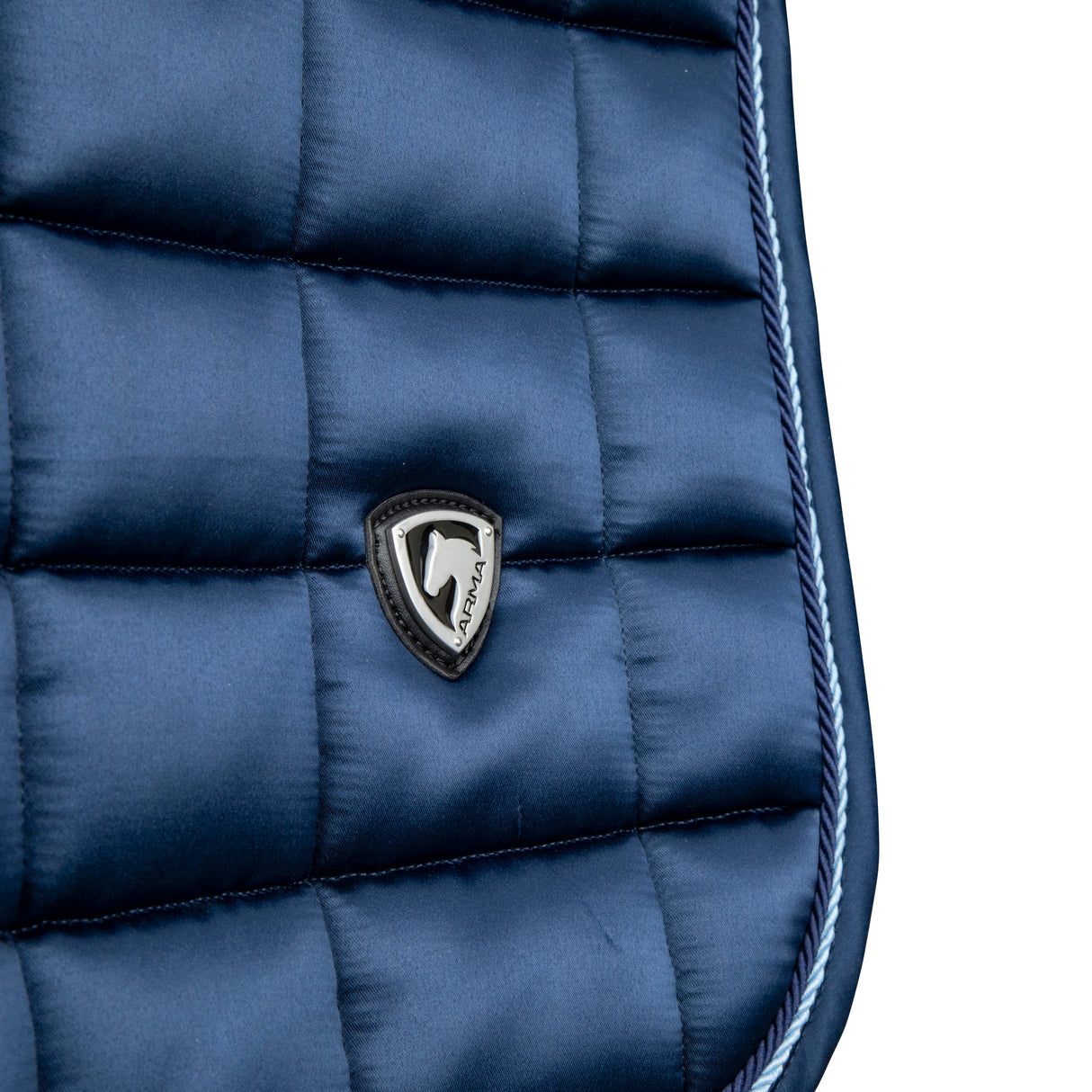 Shires ARMA Eltar Satin Dressage Saddlecloth #colour_navy