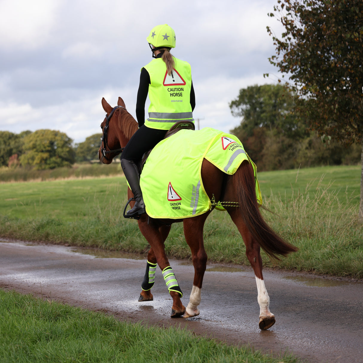 Shires EQUI-FLECTOR® Safety Vest #colour_yellow