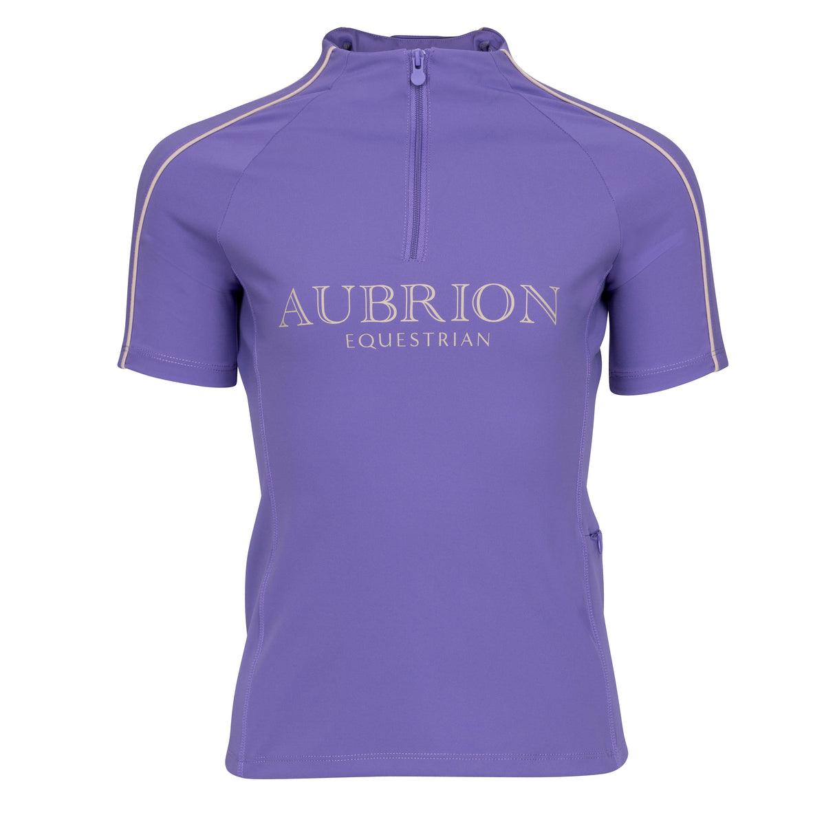 Shires Aubrion Equestrian Short Sleeve Base Layer -Young Rider #colour_heather