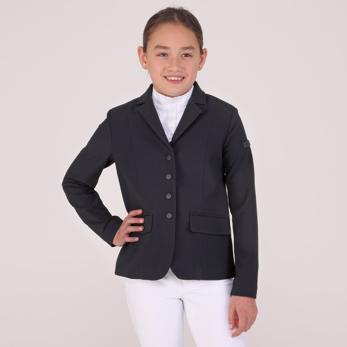 Shires Aubrion Children's Optima-MX Show Jacket #colour_black