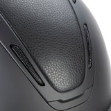 Shires Karben Amity Leather Riding Hat #colour_black