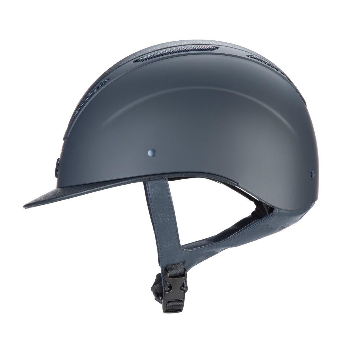 Shires Karben Amity Leather Riding Hat #colour_navy