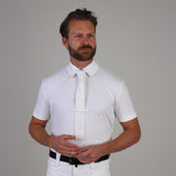 Shires Aubrion Optima MX Button Show Shirt - Mens #colour_white