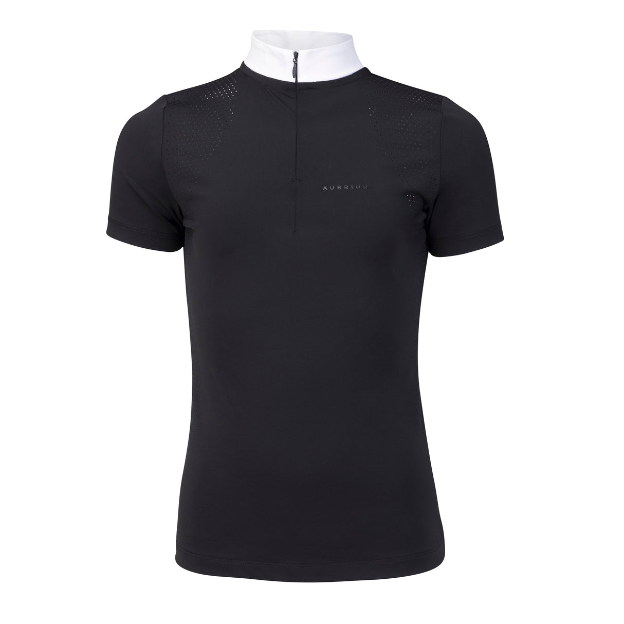 Shires Aubrion Optima QX Show Shirt - Young Rider #colour_black