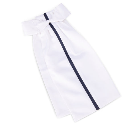 Shires Aubrion Hampton Ready Tied Stock #colour_navy