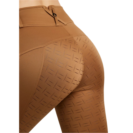 Montar MoGloria Caviar Tape Hybrid Pull-On Full Grip Riding Tights #colour_toffee