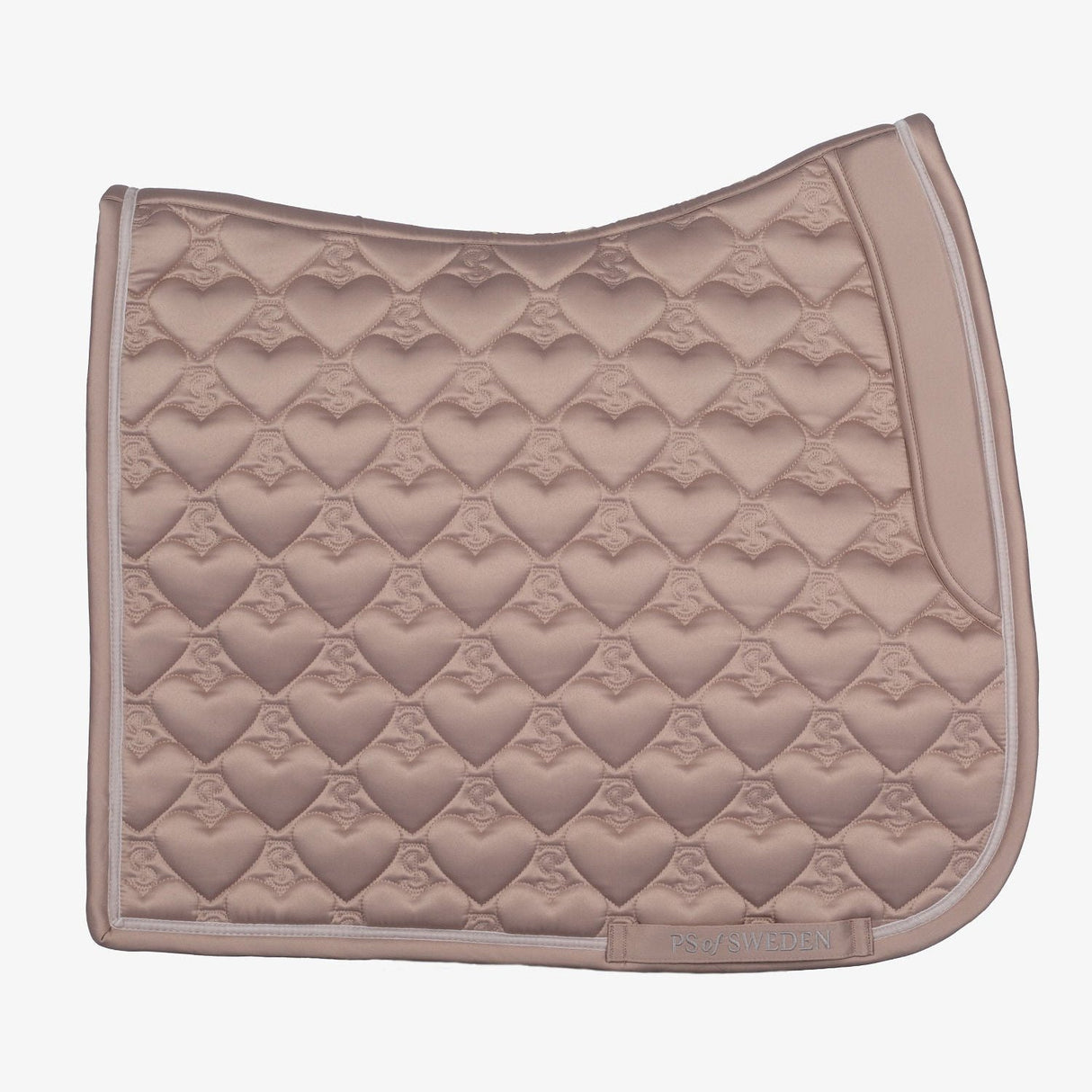 PS of Sweden Heart Dressage Saddle Pad #colour_silk-taupe