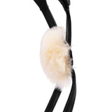 Shires Velociti LUSSO Elite Grackle Noseband #colour_black
