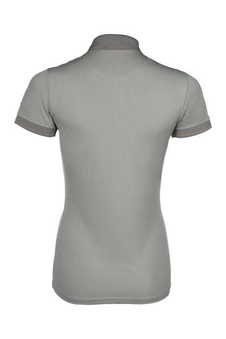 HKM Rosegold Glamour Style Polo Shirt #colour_grey-rose-gold