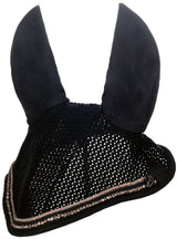 HKM Ear Bonnet -Rosegold Glamour- Style #colour_black-rose-gold