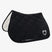 Jumping saddle pad with embroidered logo black line edition - BLACK