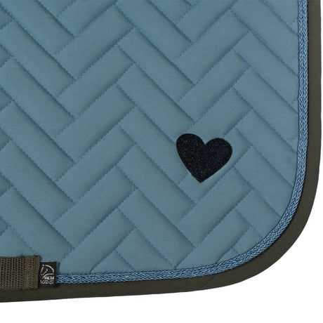 HKM Saddle Cloth -Nele- #colour_smokey-blue