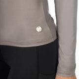 HKM Ladies Functional Shirt -Summer Milano II- #colour_taupe